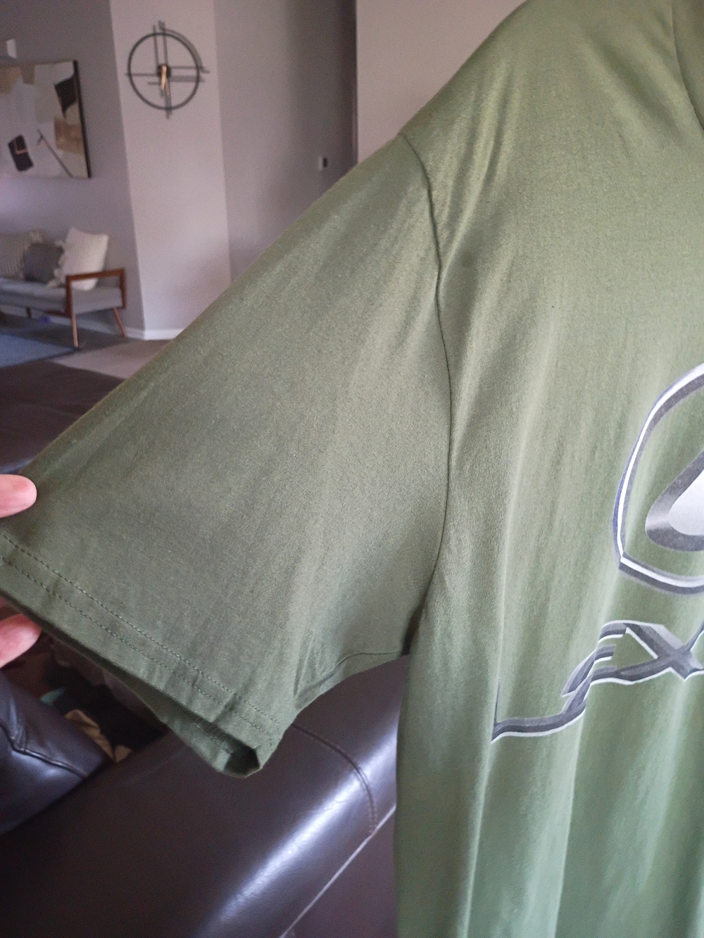 Lexus Logo Men's Green Crew Neck T-Shirt - Picture 6 of 9